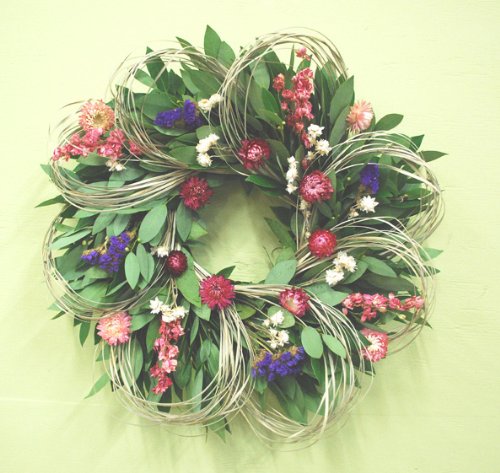 Larkspur and Loops Wreath